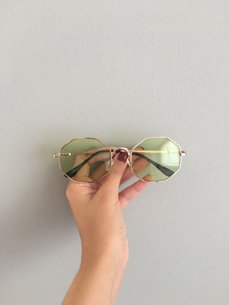 Retro yeşil camlı güneş gözlüğü :)