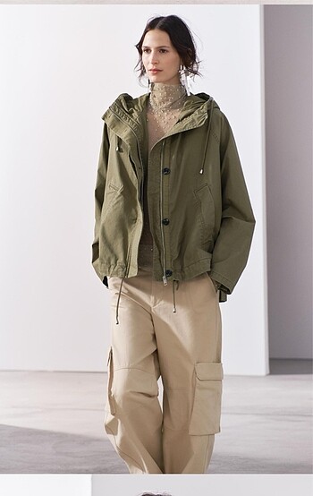Zara Zara ZW Collection Hafif Oversize Parka