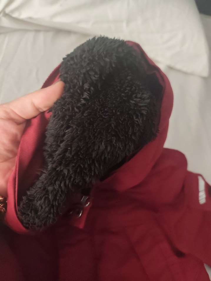 bordo Erkek Çocuk Düğmeli mont - Görsel 3