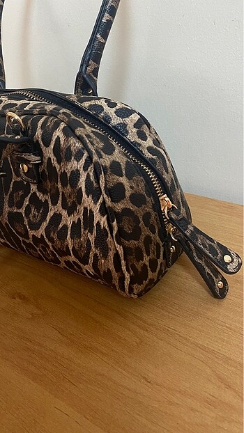 Beden kahverengi Renk Bershka leopar desenli çanta
