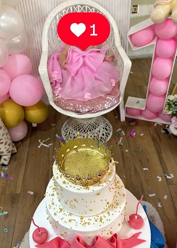 12-18 Ay Beden pembe Renk Pembe Fiyonklu Kız Çocuk Elbisesi
