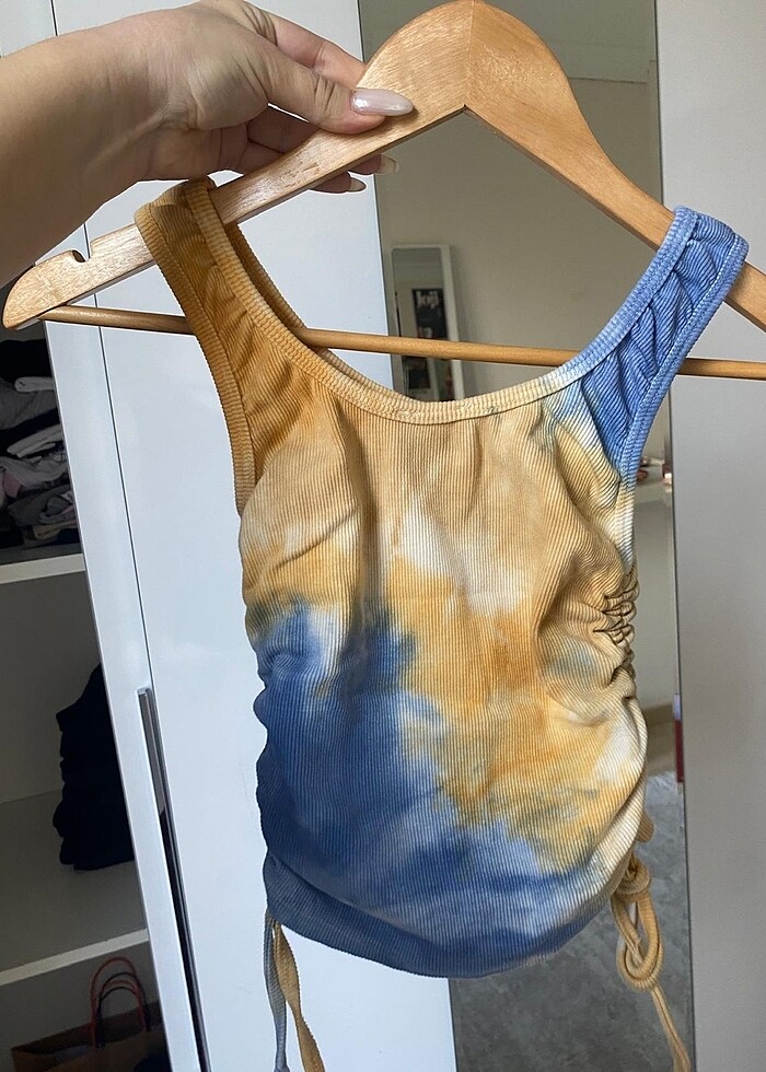 Yanı Büzgülü crop - Görsel 2