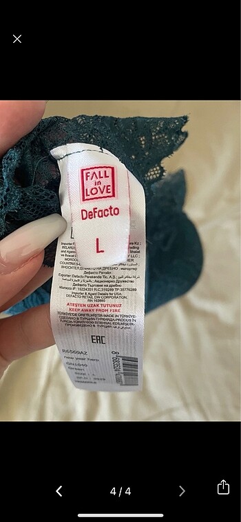 l Beden turkuaz Renk Dantelli bralet