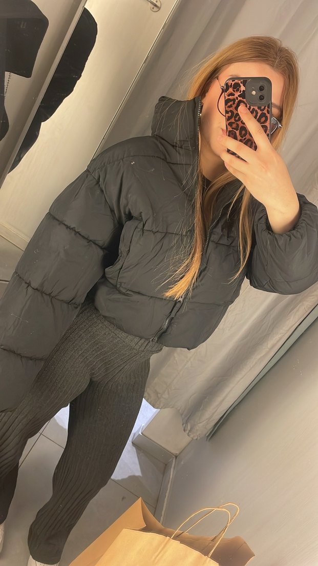 H&M şişme mont siyah - Görsel 5