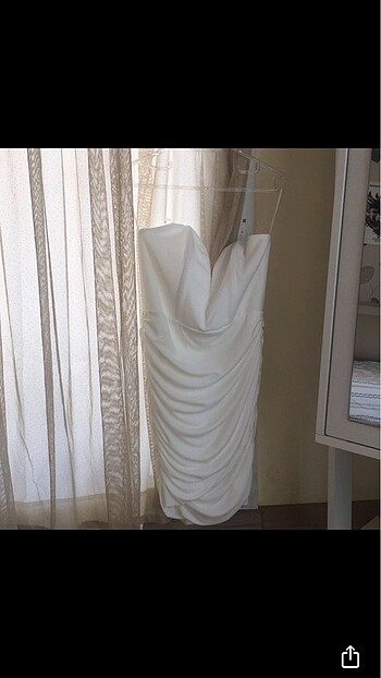 Zara beyaz elbise