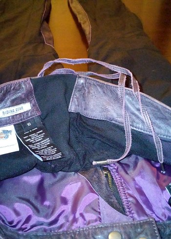 Harley Davidson Mor Tonlu Kadin Surus Pantolonu En 44 Boy 100