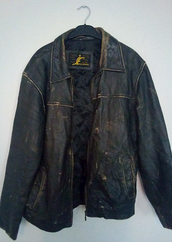Pull and Bear Pele Genuine Orijinal Vintage Eskitme L Orijnal Boy 70 En 50