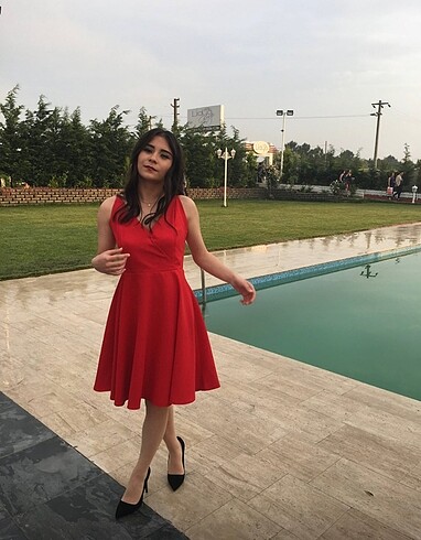 Askılı Mini Elbise - Görsel 11