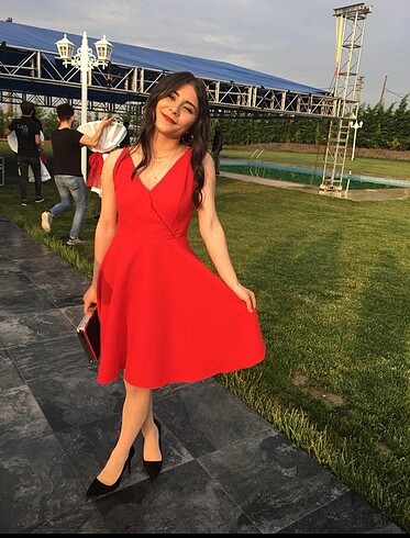 Askılı Mini Elbise - Görsel 9