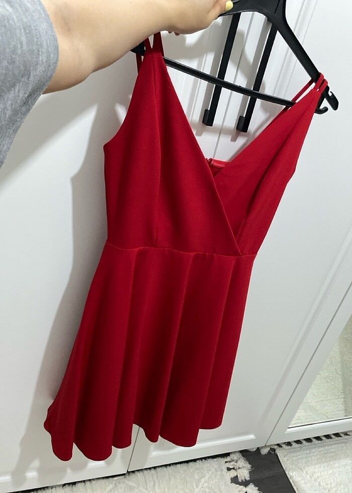 Askılı Mini Elbise - Görsel 4