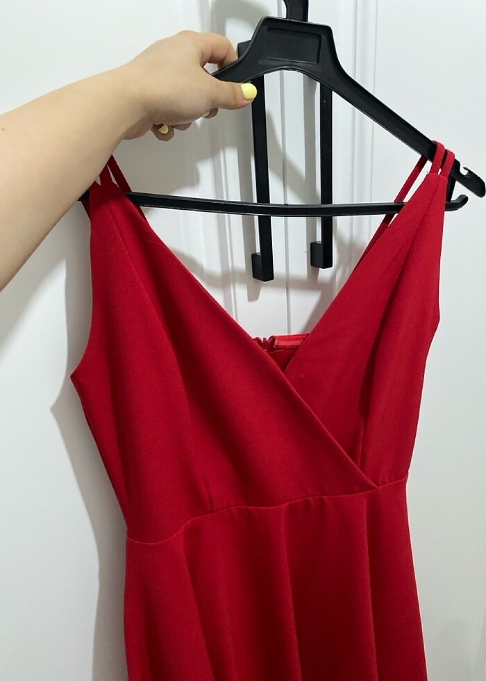 Askılı Mini Elbise - Görsel 5