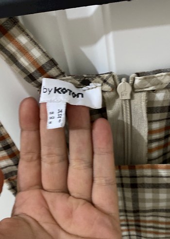 Koton Ekose Desenli Askılı Salopet