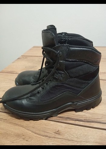 Siyah Bağcıklı Erkek Kauçuk Botlar - Görsel 2