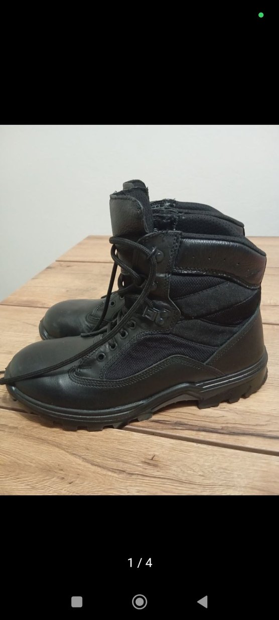 Siyah Bağcıklı Erkek Kauçuk Botlar - Görsel 2