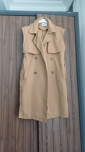 xl Beden camel Renk Trenc yelek