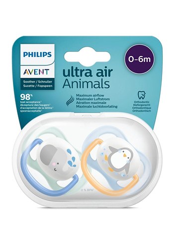 Philips Avent Ultra Air Hayvan Desenli Emzik 0-6 Ay