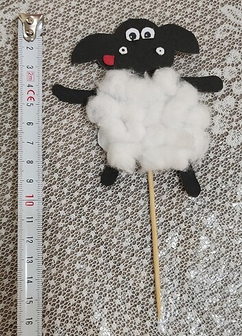 shaun the sheep çizgi film karakter pasta süsü 