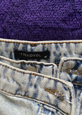 m Beden mavi Renk Düğmeli Gri Mavi Denim Şort etek