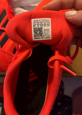 Kırmızı Bağcıklı Adidas Spor Ayakkabı - Görsel 3