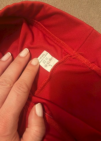 Kırmızı lastikli voleybol taytı - Görsel 2