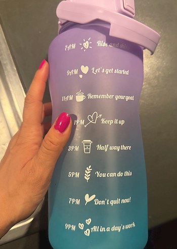 Mor-Mavi Su Ölçüm Şişesi - Görsel 2