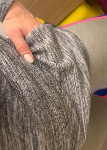 Kadın Gri Fermuarlı Yaka Sweatshirt - Görsel 4