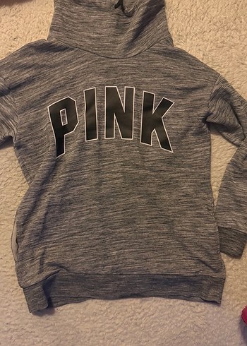 Kadın Gri Fermuarlı Yaka Sweatshirt - Görsel 6