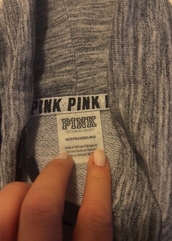 Kadın Gri Fermuarlı Yaka Sweatshirt - Görsel 8