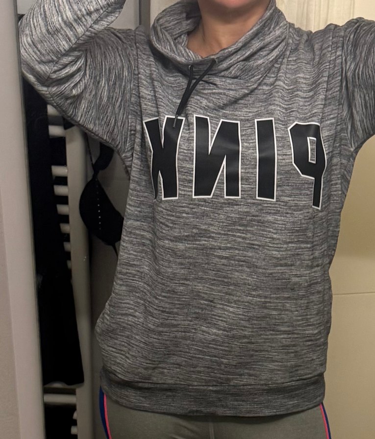 Kadın Gri Fermuarlı Yaka Sweatshirt - Görsel 5