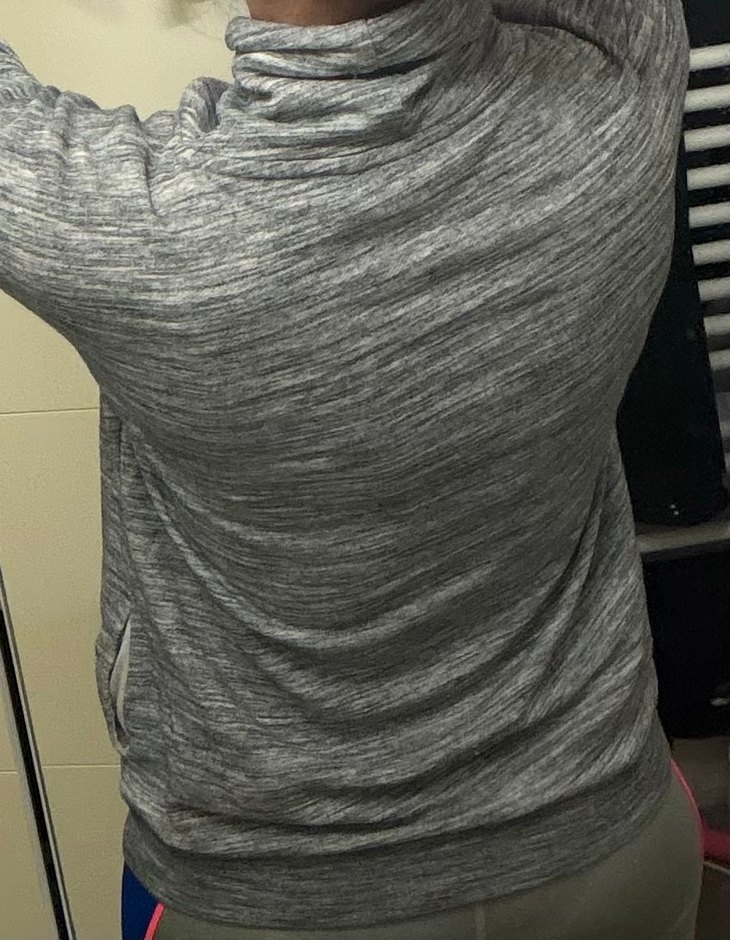 Kadın Gri Fermuarlı Yaka Sweatshirt - Görsel 2