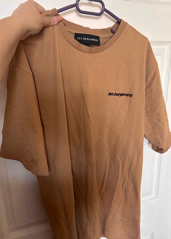 Les Benjamins Oversize Kahverengi Tisort