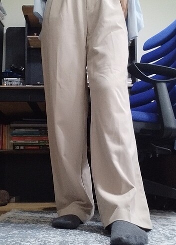 H&M H&M Wide Leg Kumaş Pantolon
