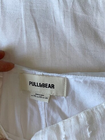 xs Beden beyaz Renk PULL AND BEAR ETEK