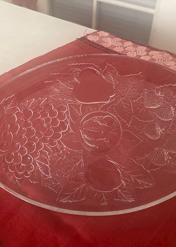 meyve desenli cam tabak - Görsel 2