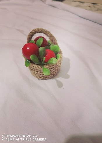 Diğer Küçük Renkli Hasır Sepet