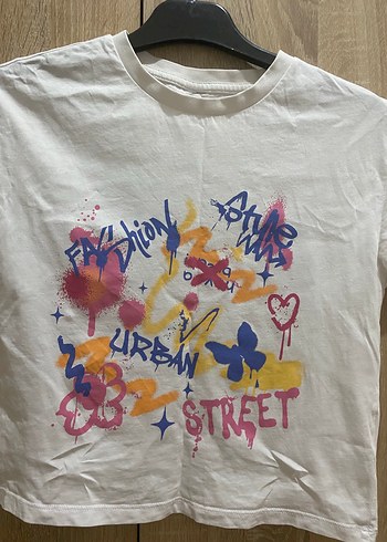 Renkli Baskılı Kız Sweatshirt - Görsel 3