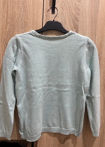 Bej Pamuklu Kadın Uzun Kollu Kazak - Görsel 2