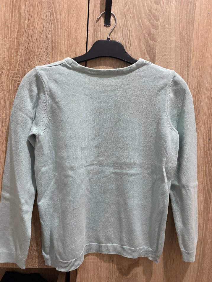 Bej Pamuklu Kadın Uzun Kollu Kazak - Görsel 2