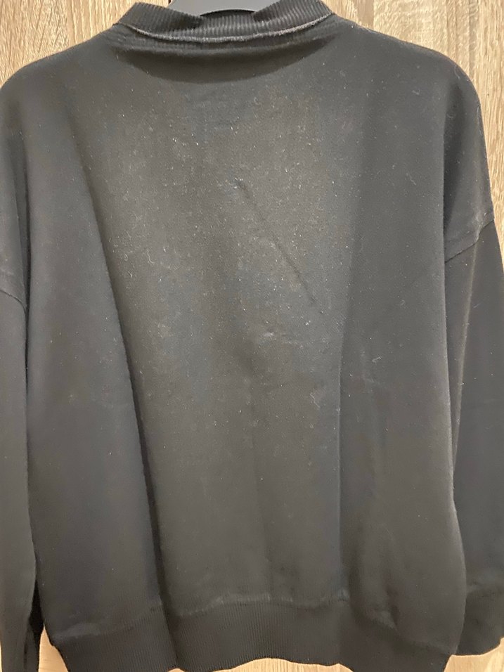 Siyah Baskılı Kadın Sweatshirt - Görsel 2