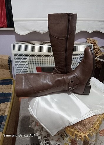 38 Beden kahverengi Renk Çizme