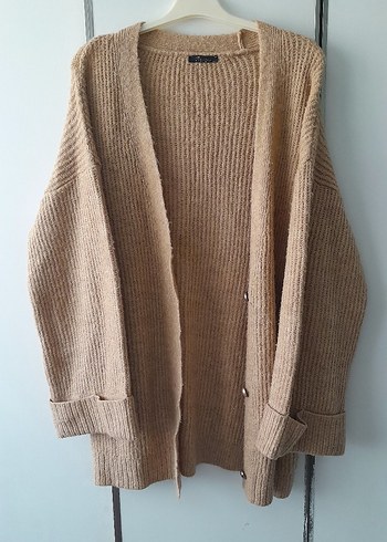 Örgü Kadın Hırka,V yaka,Rahat Kesim oversize