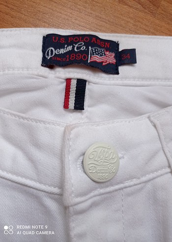 U.S Polo Assn. Polo Beyaz Nakışlı Kadın Kumaş Pantolon
