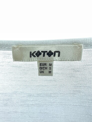 m Beden beyaz Renk Koton Bluz %70 İndirimli.