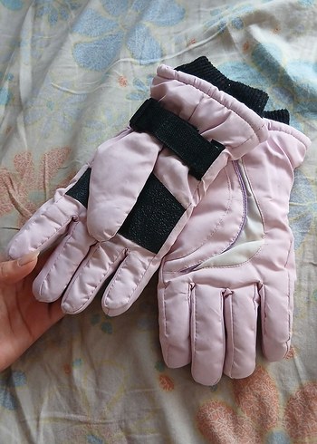 Kız Çocuk Pembe Kemerli Eldiven - Görsel 2