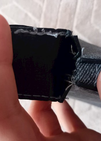 Gri Deri Kadın Omuz Çantası - Görsel 4