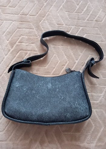 Gri Deri Kadın Omuz Çantası - Görsel 2