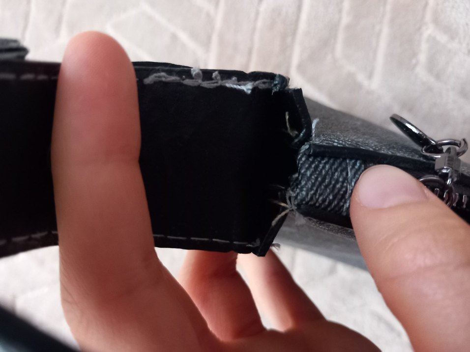 Gri Deri Kadın Omuz Çantası - Görsel 4