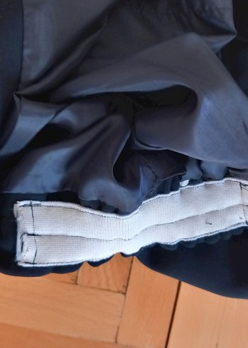 Drapeli Lacivert Kadın Uzun Etek - Görsel 5