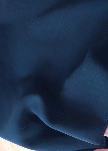 Drapeli Lacivert Kadın Uzun Etek - Görsel 3