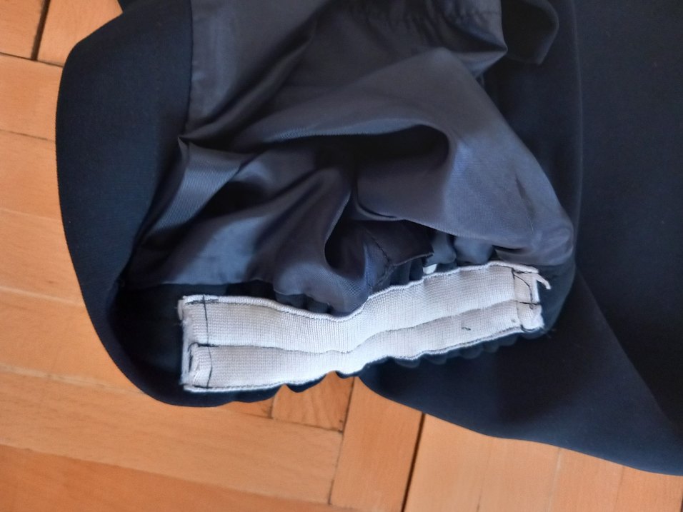 Drapeli Lacivert Kadın Uzun Etek - Görsel 5